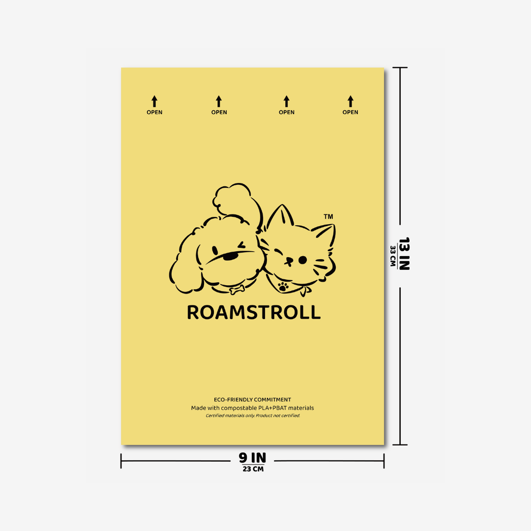 Compostable Unscented Waste Bags – 120 Count (8 Rolls)